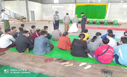 Photographic documentation of on ground inspection of the ballot papers in Kayin State