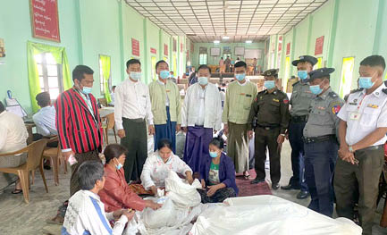 Photographic documentation of on ground inspection of the ballot papers in Chin State