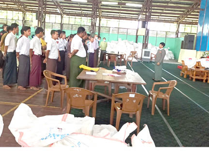 Photographic documentation of on ground inspection of the ballot papers in Tanintharyi Region